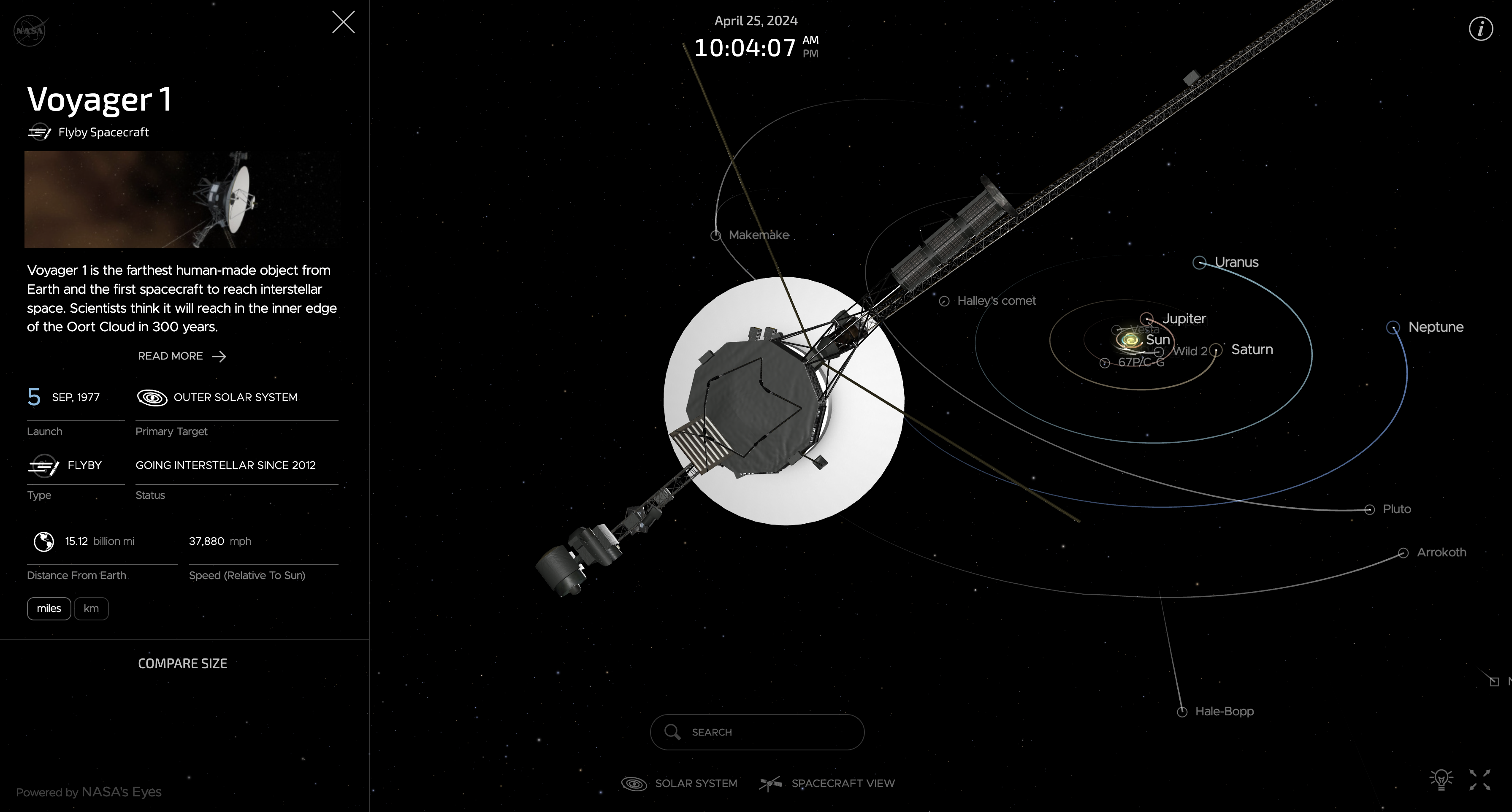 Voyager 1's POV